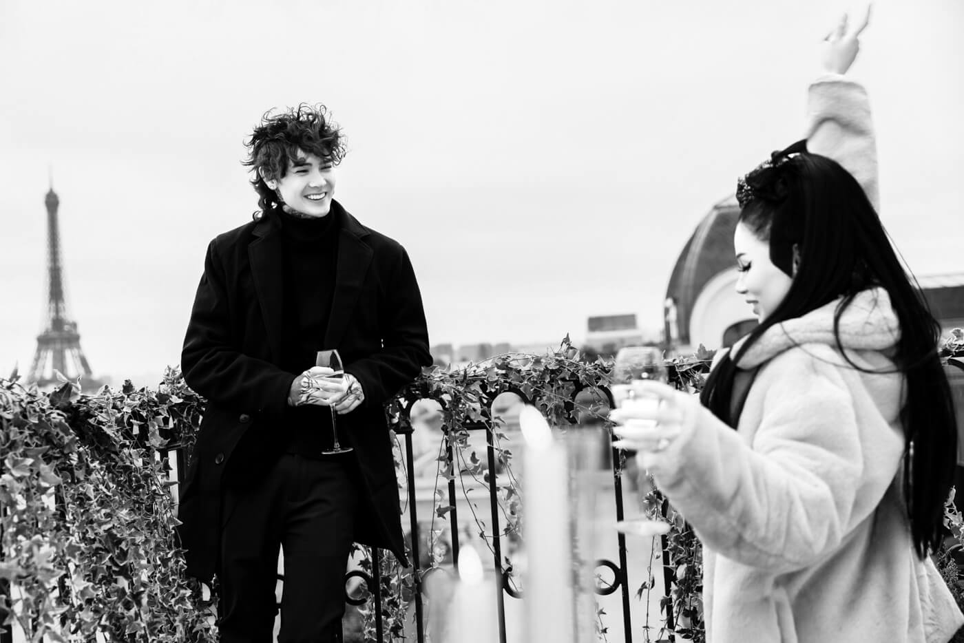 Celebrity Paris marriage proposal Eiffel Tower